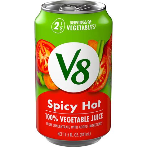 How does V8 100% Vegetable Juice - Spicy Hot - Low Sodium fit into your Daily Goals - calories, carbs, nutrition